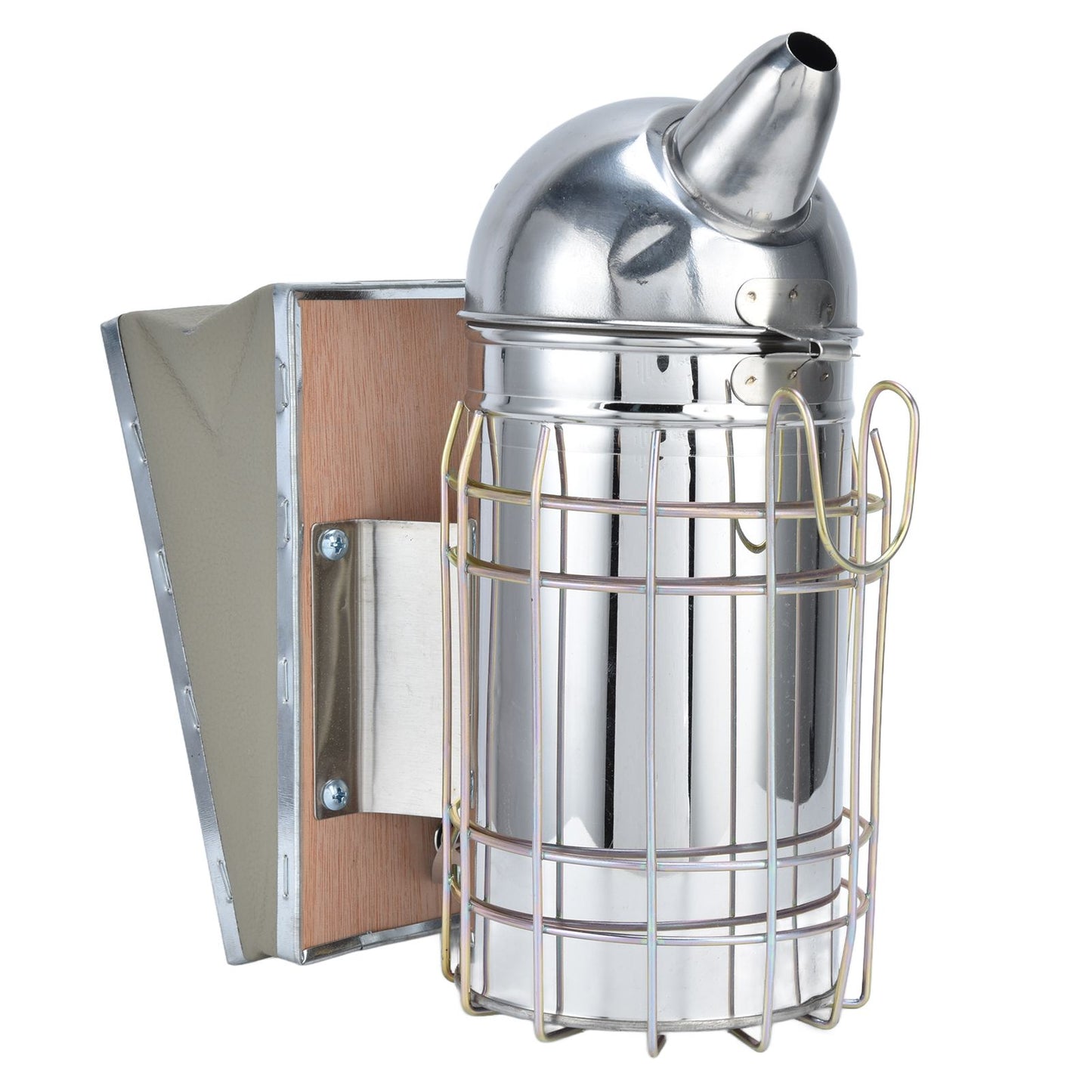 Pointed Beehive Smoker Stainless Steel Beekeeping Equipment Apiculture Tool for Outdoor Bee House V1294-YM0523-3111210388511
