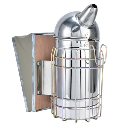 Pointed Beehive Smoker Stainless Steel Beekeeping Equipment Apiculture Tool for Outdoor Bee House V1294-YM0523-3111210388511