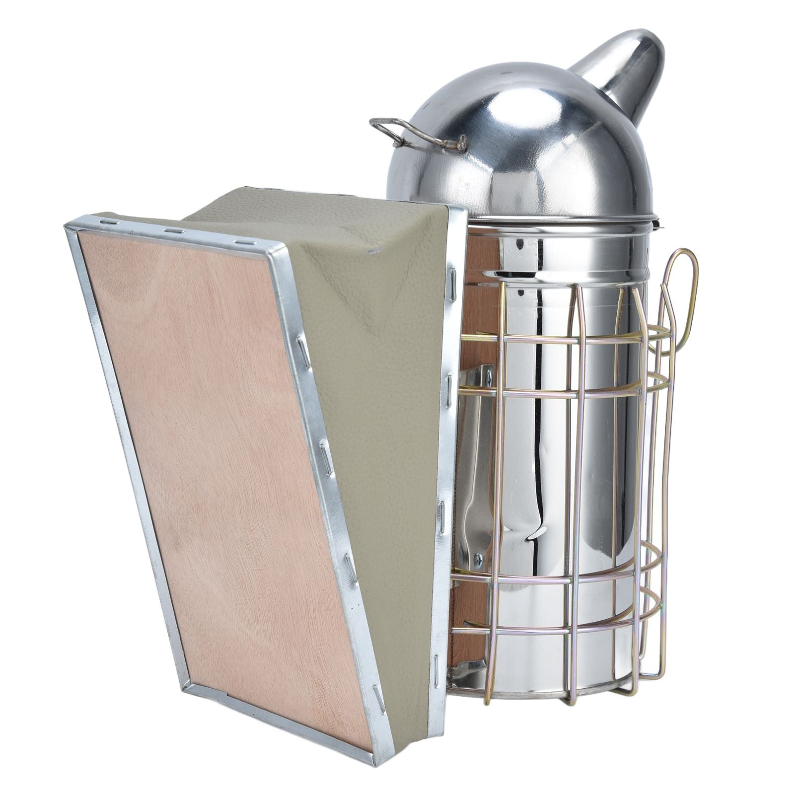 Pointed Beehive Smoker Stainless Steel Beekeeping Equipment Apiculture Tool for Outdoor Bee House V1294-YM0523-3111210388511
