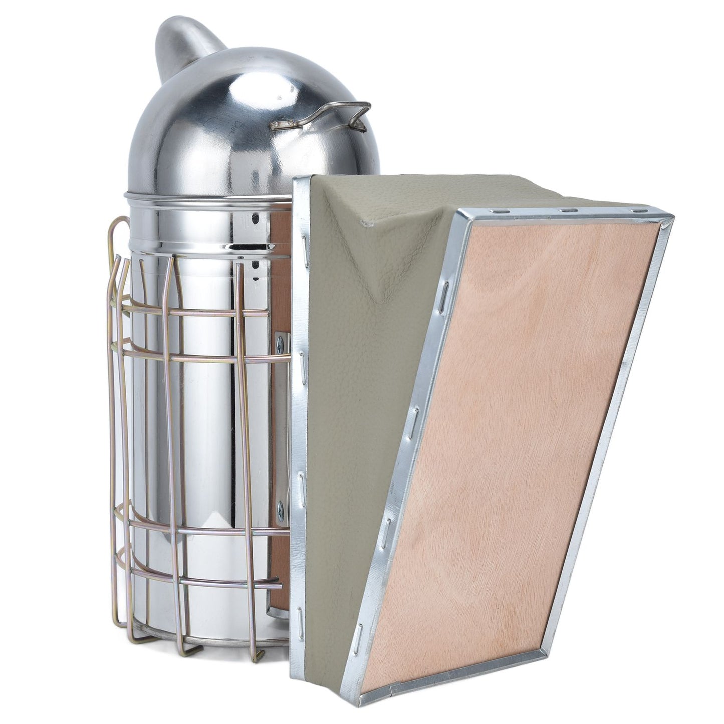 Pointed Beehive Smoker Stainless Steel Beekeeping Equipment Apiculture Tool for Outdoor Bee House V1294-YM0523-3111210388511
