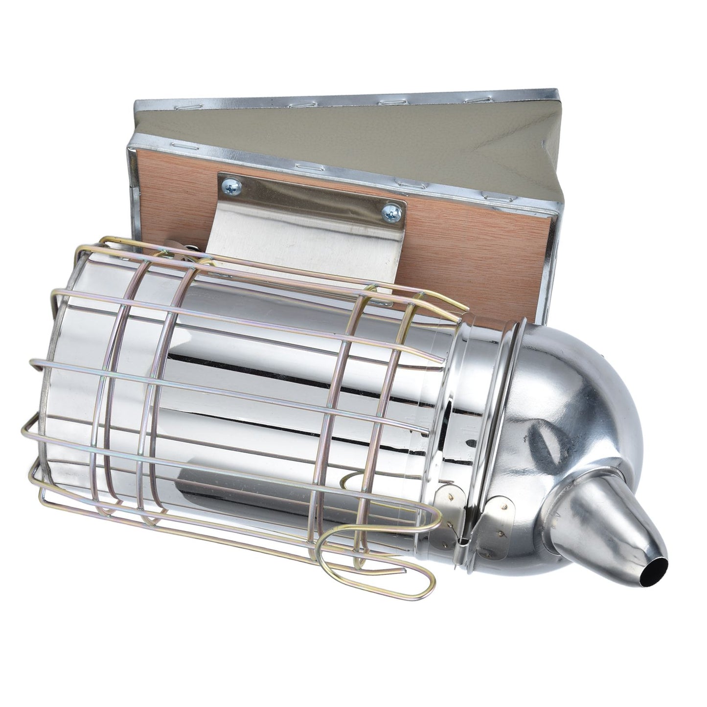 Pointed Beehive Smoker Stainless Steel Beekeeping Equipment Apiculture Tool for Outdoor Bee House V1294-YM0523-3111210388511