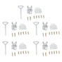 5 Set Beehive Lock Fasteners Adjustable Bee Box Locked Buckle Beehive Bottom Connector Beekeeping Supplies V1294-YM0523-3111210388711