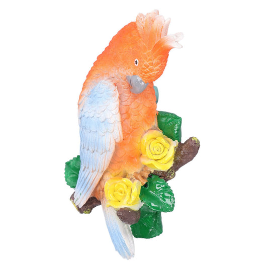 Cockatoo Ornaments Resin Cockatoo Sculptures Decoration for Landscape Home Gardening V1294-YM0523-3111210390711