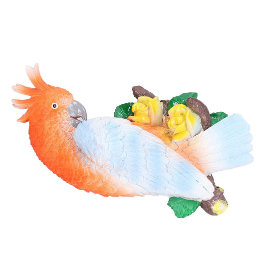Cockatoo Ornaments Resin Cockatoo Sculptures Decoration for Landscape Home Gardening V1294-YM0523-3111210390711