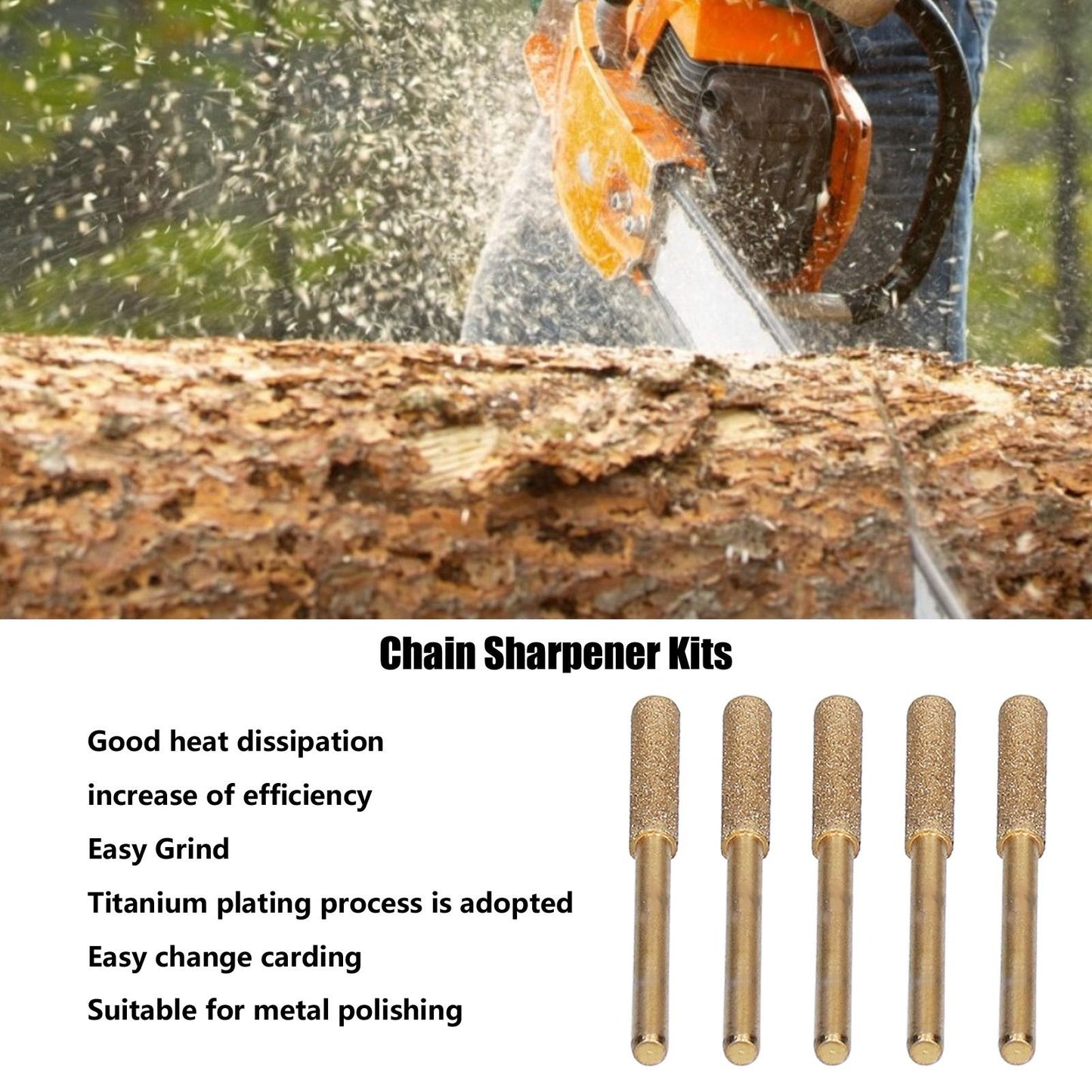 8Pcs Electric Saw Sharpener Easy Installation High Efficiency Metal Polishing Tools for Wood Mold4mm V1294-YM0523-3111210391111