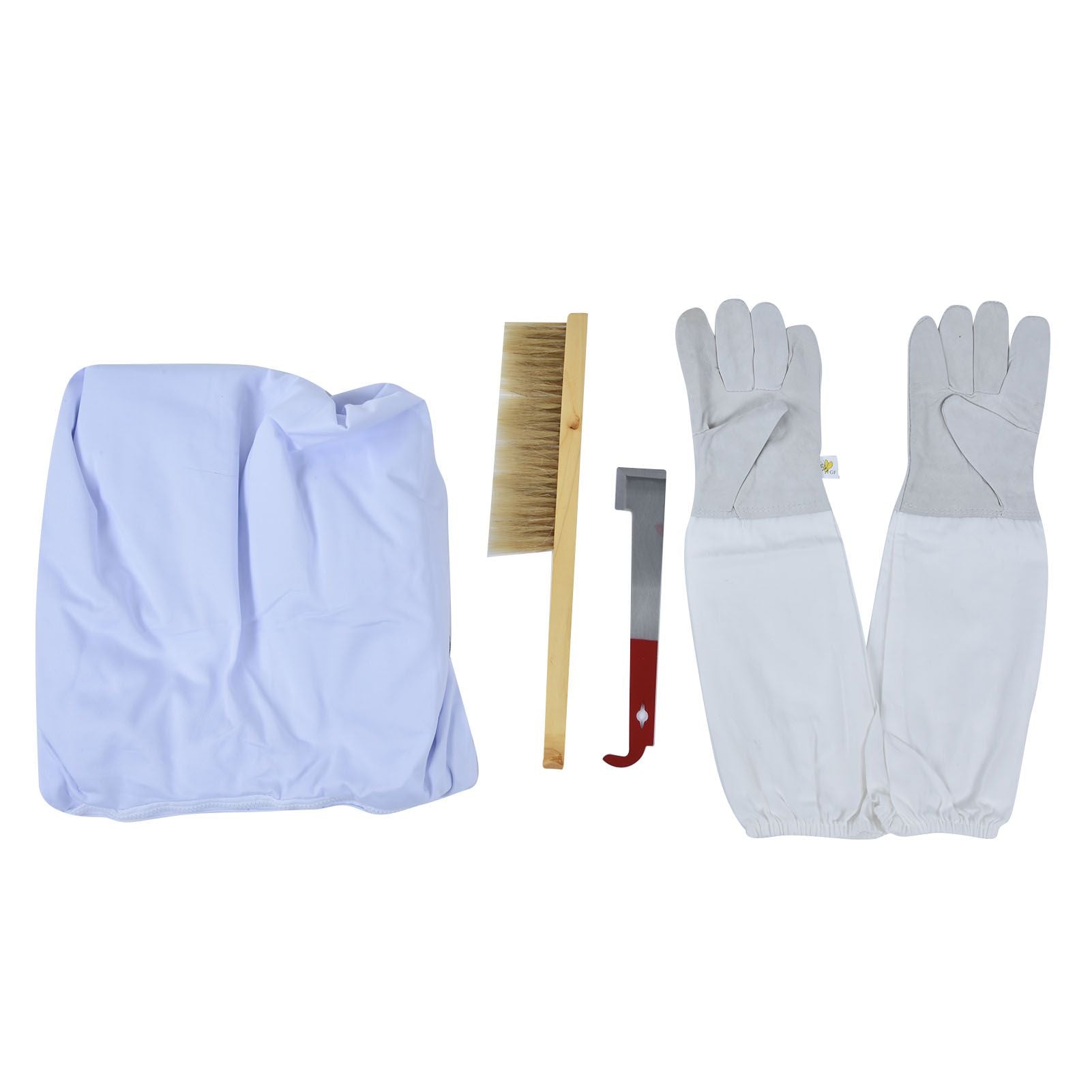Beekeeping Suit Set Protective Ventilated Beekeeping Jacket Gloves Scraper Bee Brush Tools Kit V1294-YM0523-3111210391311