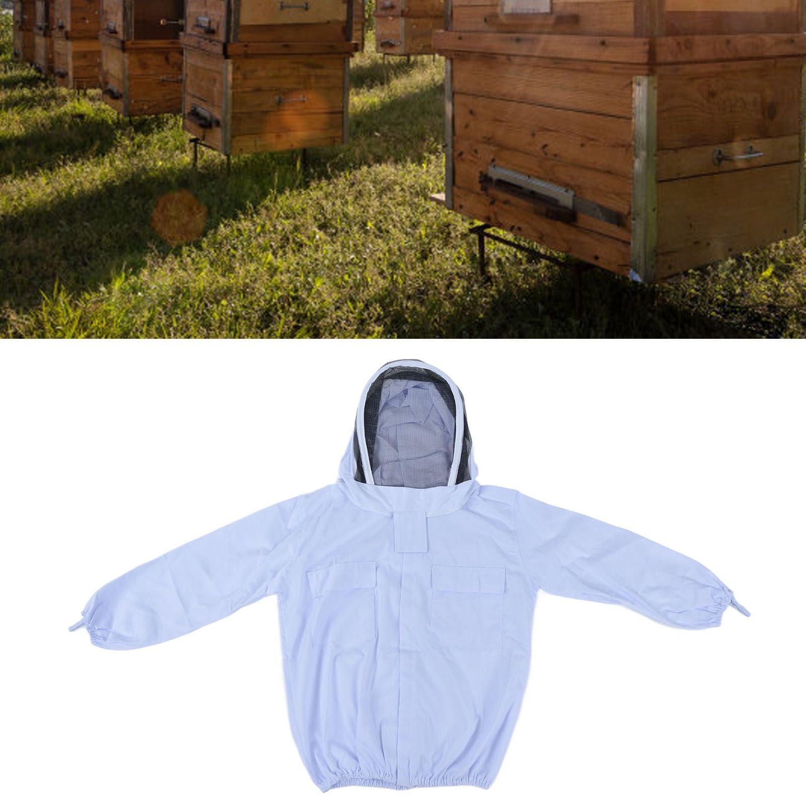 Beekeeping Suit Set Protective Ventilated Beekeeping Jacket Gloves Scraper Bee Brush Tools Kit V1294-YM0523-3111210391311