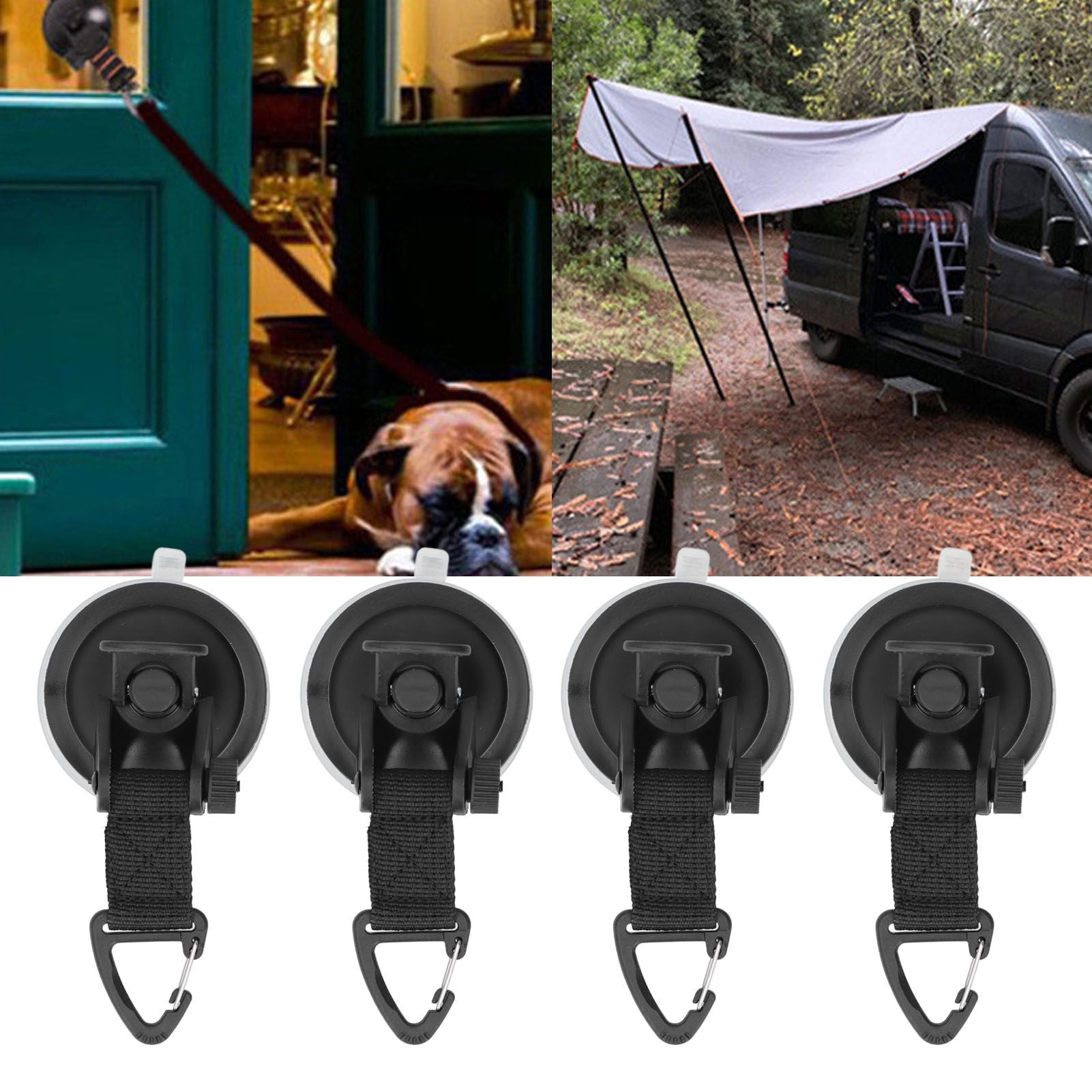 4Pcs Suction Cup Anchor Heavy Duty for Hanging Car Side Awning Camping Tarp Accessories V1294-YM0523-3111210392011
