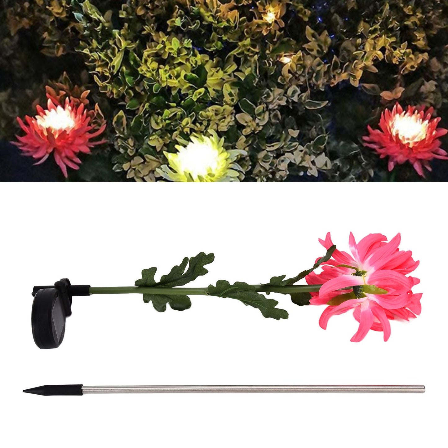 Solar Garden Decorations Automatic Charging Waterproof Durable LED Solar Decorative LightsRed V1294-YM0523-3111210392511