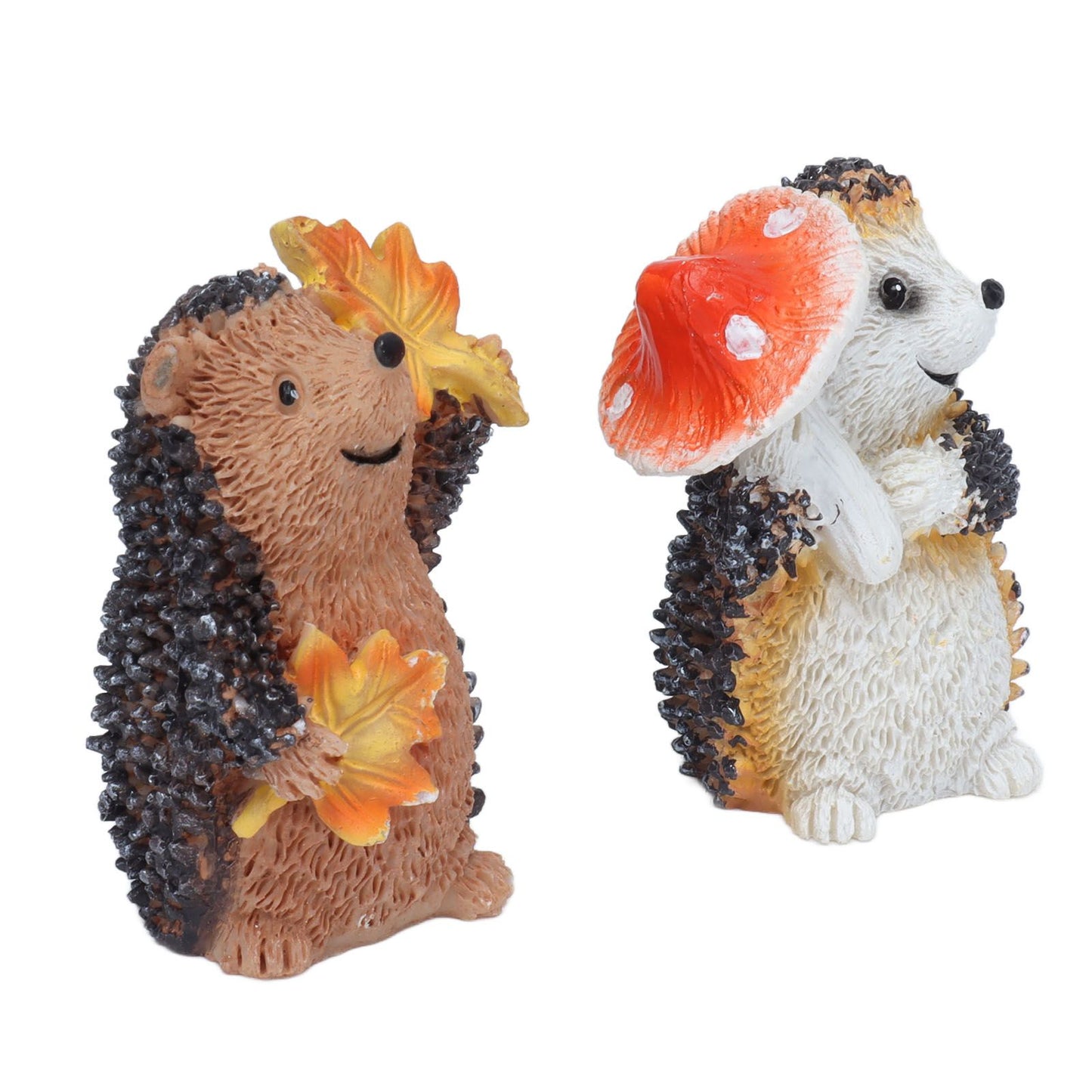 1 Pair Resin Hedgehog Ornament Micro Landscape Animal Decoration for Birthday Bedroom Study V1294-YM0523-3111210393811