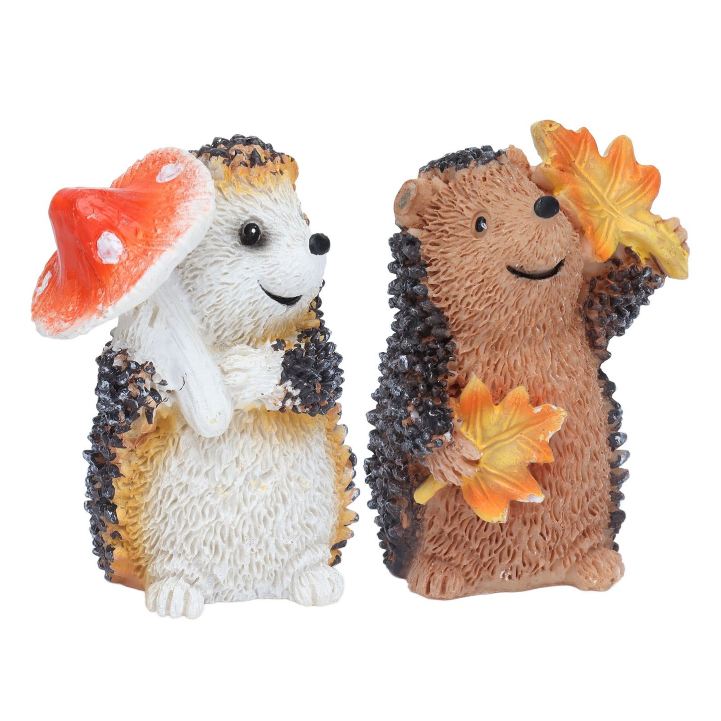 1 Pair Resin Hedgehog Ornament Micro Landscape Animal Decoration for Birthday Bedroom Study V1294-YM0523-3111210393811