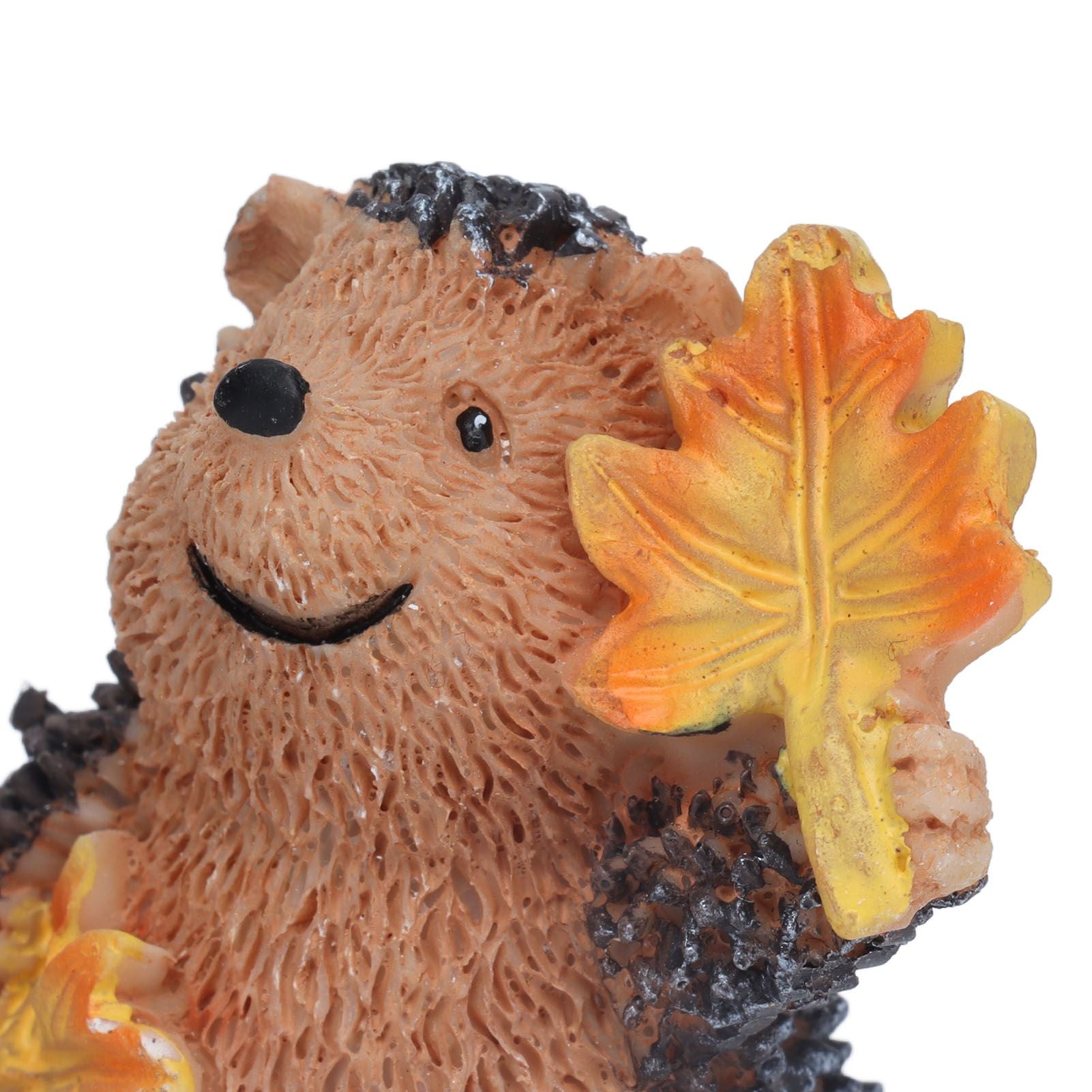 1 Pair Resin Hedgehog Ornament Micro Landscape Animal Decoration for Birthday Bedroom Study V1294-YM0523-3111210393811