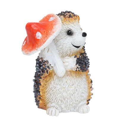 1 Pair Resin Hedgehog Ornament Micro Landscape Animal Decoration for Birthday Bedroom Study V1294-YM0523-3111210393811