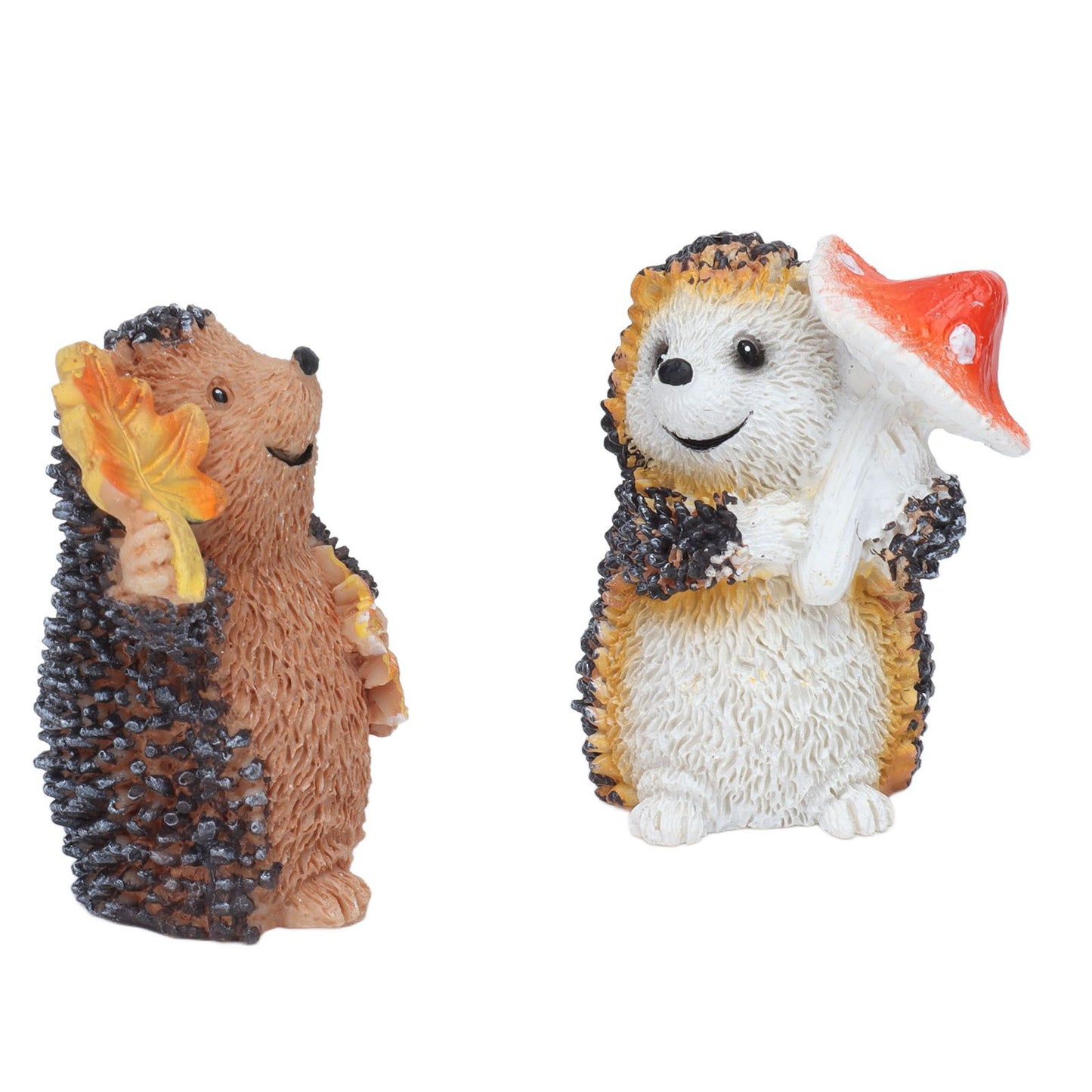 1 Pair Resin Hedgehog Ornament Micro Landscape Animal Decoration for Birthday Bedroom Study V1294-YM0523-3111210393811
