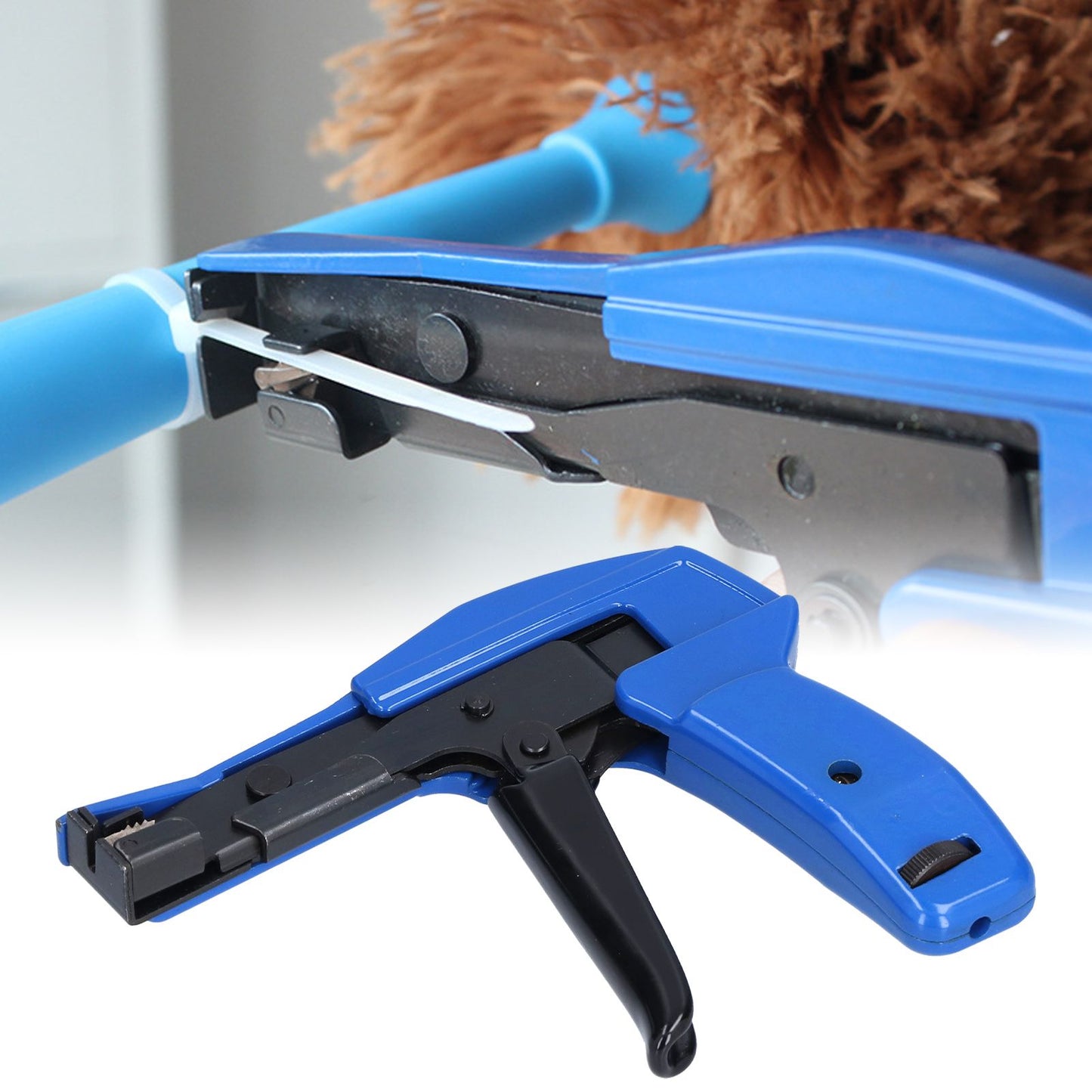Cable Tie Gun Stainless Steel 2.2-4.8mm Auto Nylon Cutting Fastening Tool HS-600A V1294-YM0523-3111210394311
