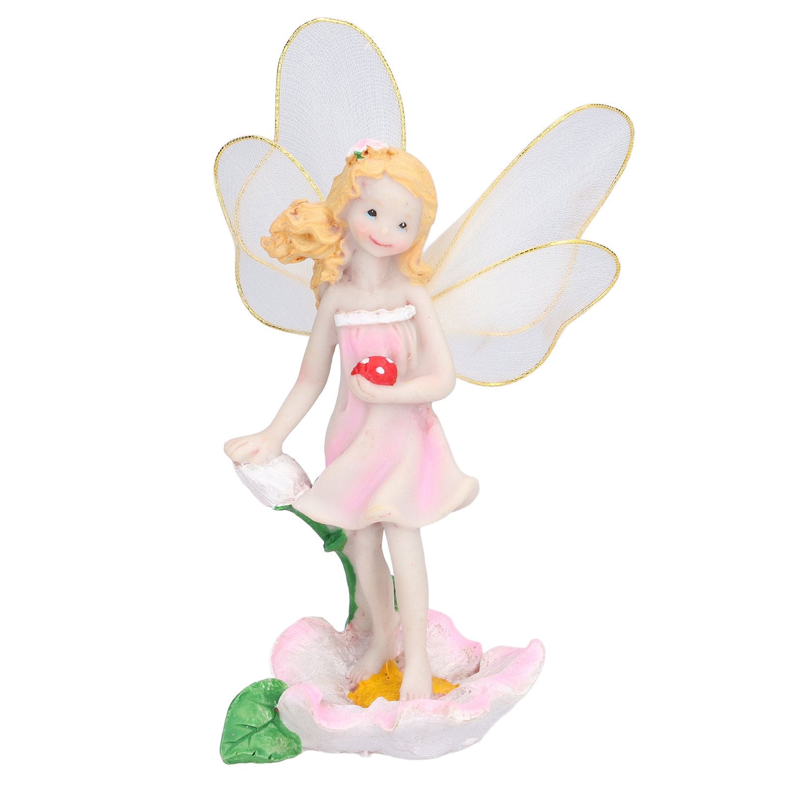 4Pcs Flower Fairies Figurines Statue Garden Home Ornament Resin Model Miniature Landscape Decor V1294-YM0523-3111210394411