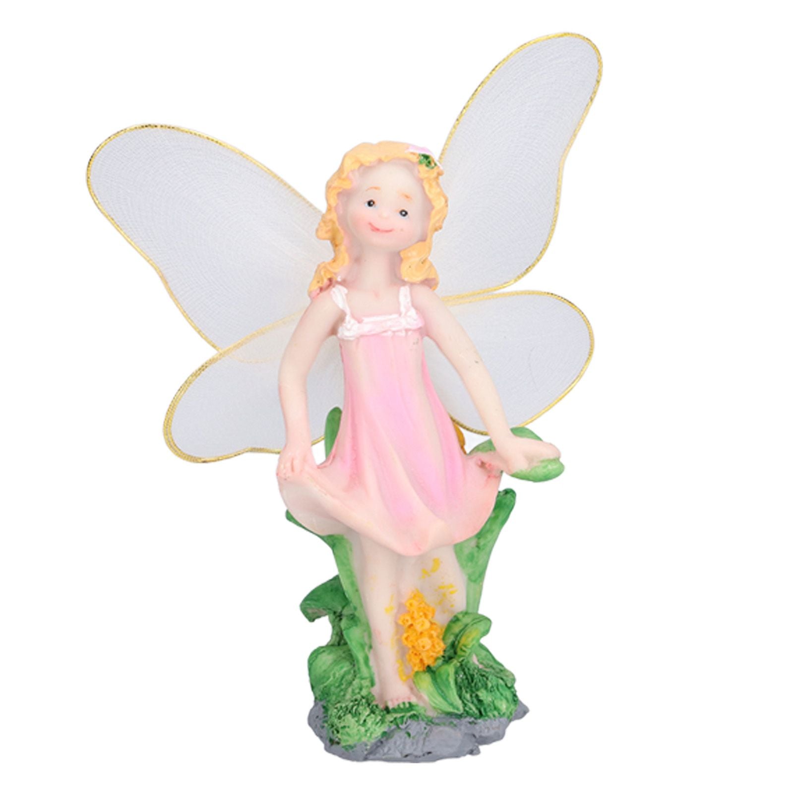 4Pcs Flower Fairies Figurines Statue Garden Home Ornament Resin Model Miniature Landscape Decor V1294-YM0523-3111210394411