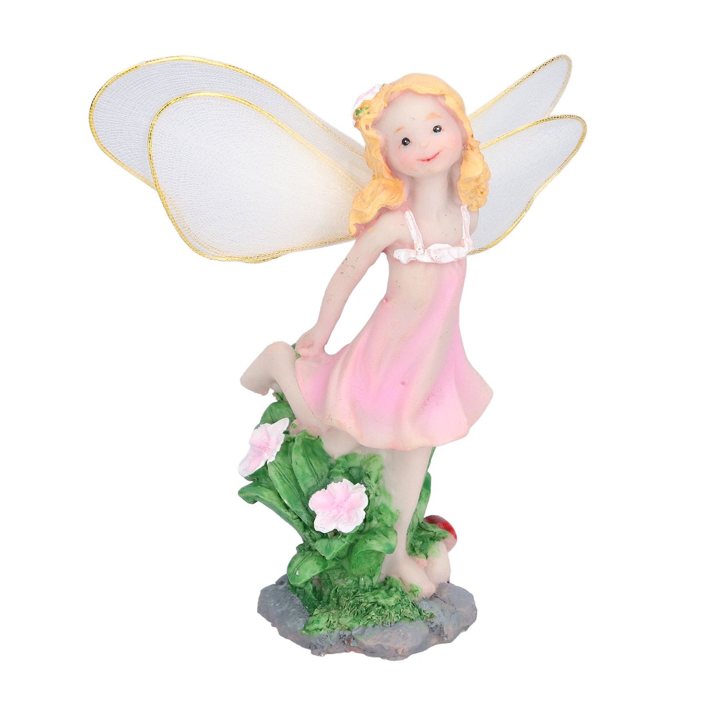 4Pcs Flower Fairies Figurines Statue Garden Home Ornament Resin Model Miniature Landscape Decor V1294-YM0523-3111210394411