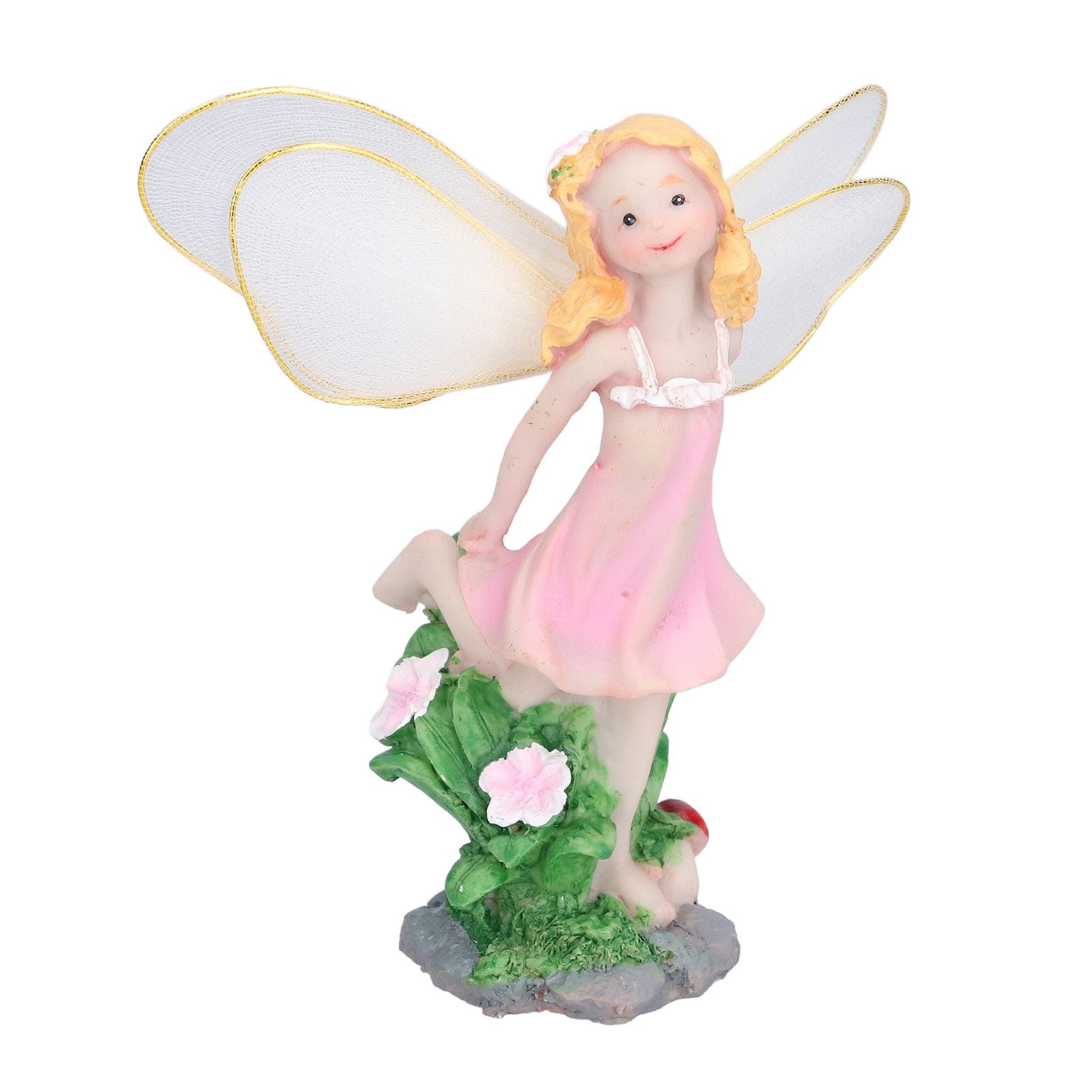 4Pcs Flower Fairies Figurines Statue Garden Home Ornament Resin Model Miniature Landscape Decor V1294-YM0523-3111210394411