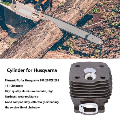 54mm Cylinder Piston Spark Plug Set Replacement Fit for Husqvarna 288 288XP 281 181 Chainsaw V1294-YM0523-3111210395111