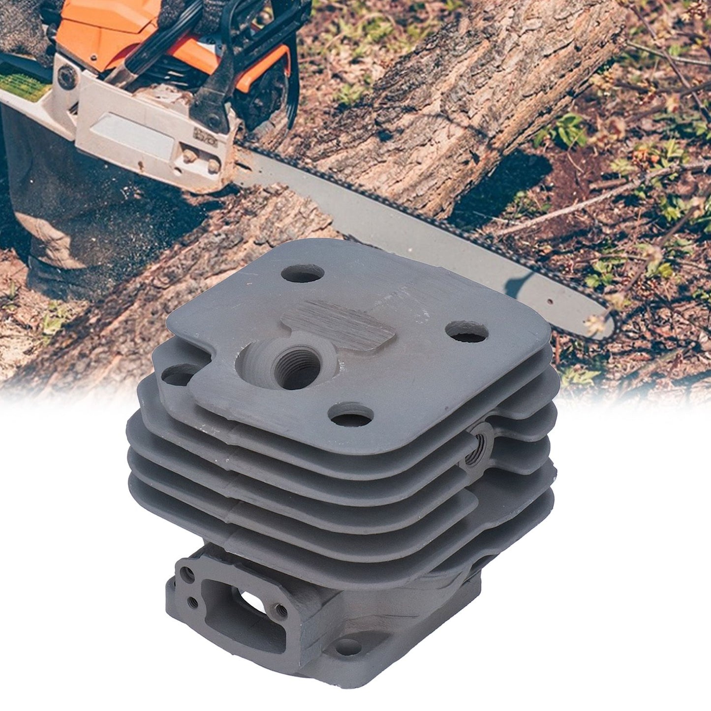 Wear Resistant Cylinder Piston Kit Chainsaw Accessory 52mm Fit for Husqvarna 61 268 272 272XP V1294-YM0523-3111210395411
