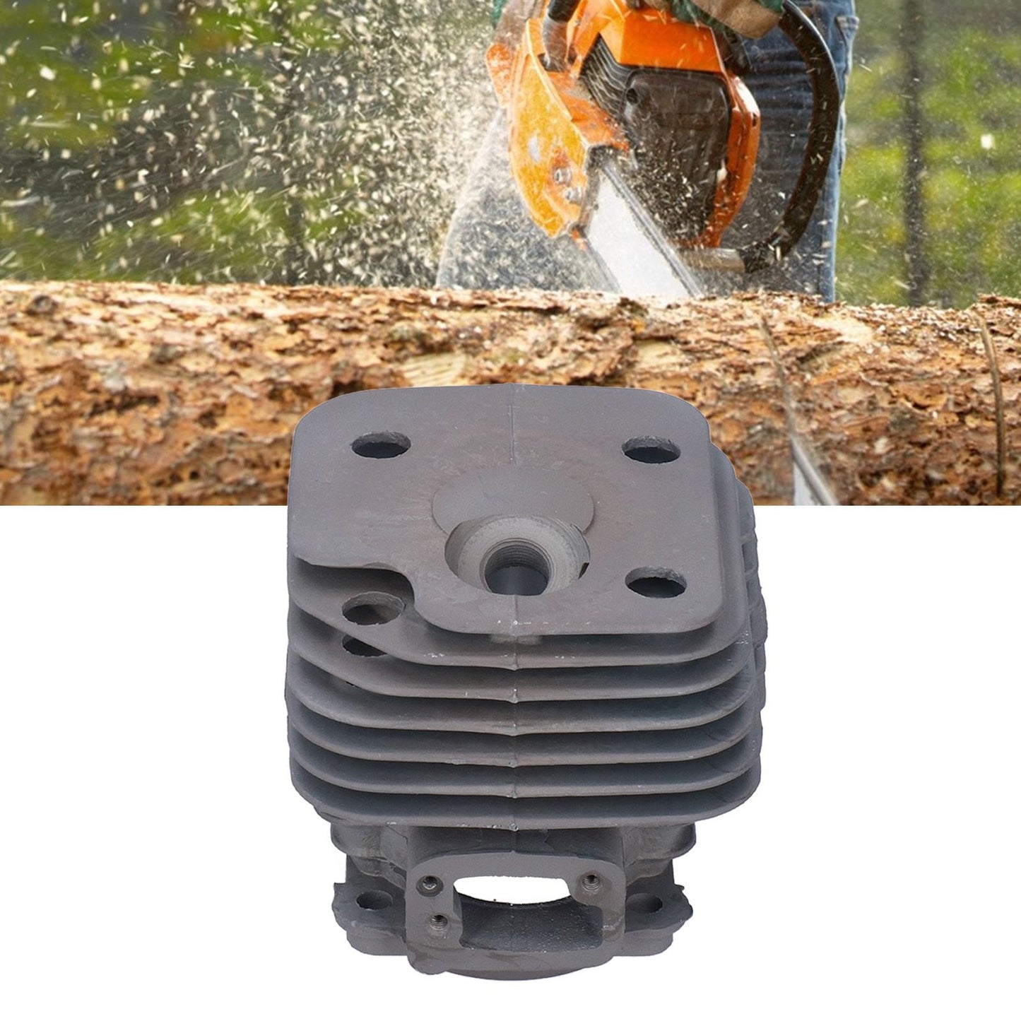 Cylinder Piston Kit Chainsaw Replacement Accessoires 50mm Fit for Husqvarna 268 268XP 268K V1294-YM0523-3111210395511