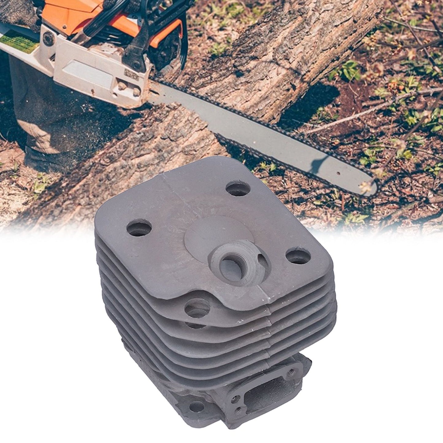 Cylinder Piston Kit Chainsaw Replacement Accessoires 50mm Fit for Husqvarna 268 268XP 268K V1294-YM0523-3111210395511
