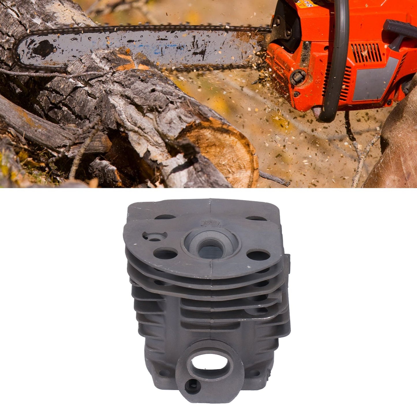 46mm Cylinder Piston Spark Plug Fuel Filter Kit Garden Chainsaw Accessory Fit for Husqvarna 55 51 V1294-YM0523-3111210396111