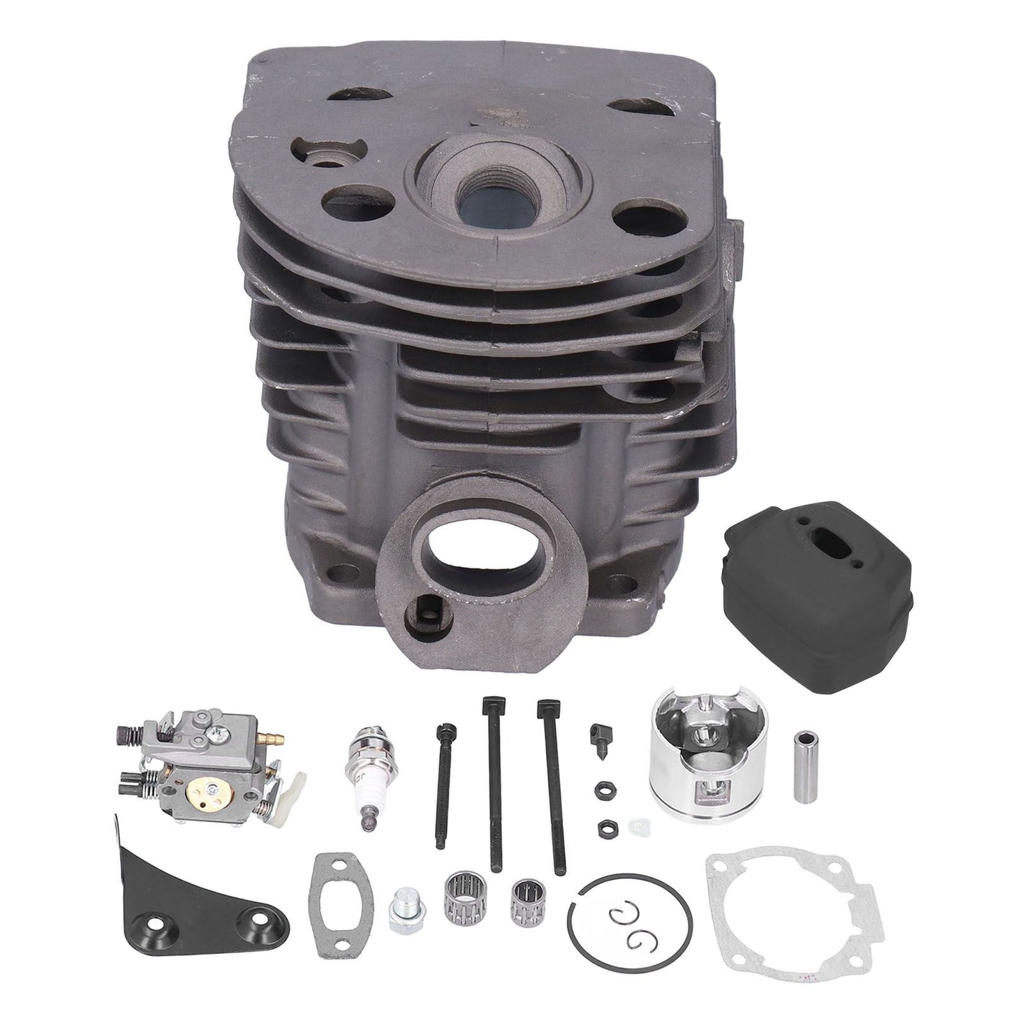 46mm Cylinder Piston Carburetor Spark Plug Gasket Set Replacement Fit for Husqvarna 55 51 Chainsaw V1294-YM0523-3111210396311