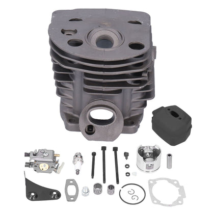 46mm Cylinder Piston Carburetor Spark Plug Gasket Set Replacement Fit for Husqvarna 55 51 Chainsaw V1294-YM0523-3111210396311