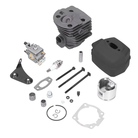 46mm Cylinder Piston Carburetor Spark Plug Gasket Set Replacement Fit for Husqvarna 55 51 Chainsaw V1294-YM0523-3111210396311