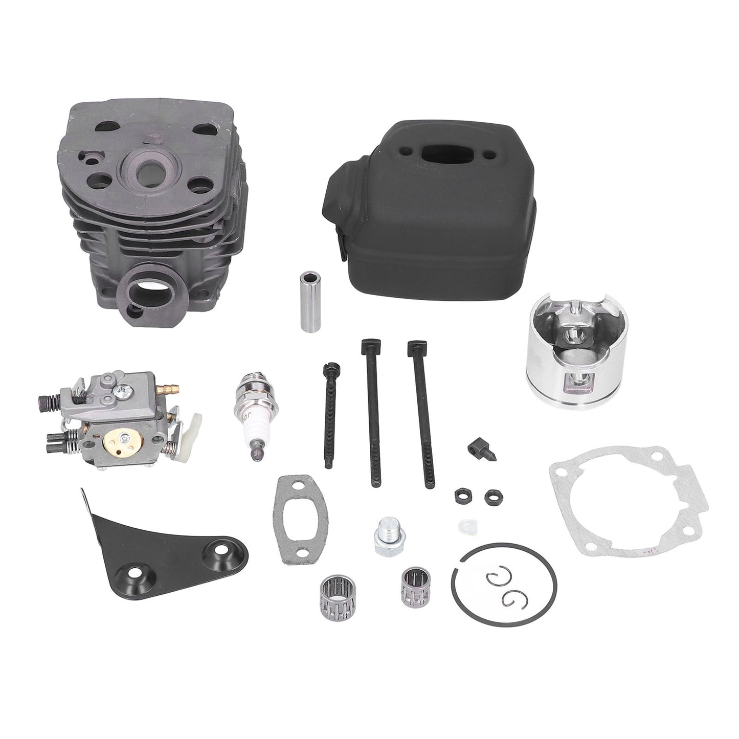 46mm Cylinder Piston Carburetor Spark Plug Gasket Set Replacement Fit for Husqvarna 55 51 Chainsaw V1294-YM0523-3111210396311