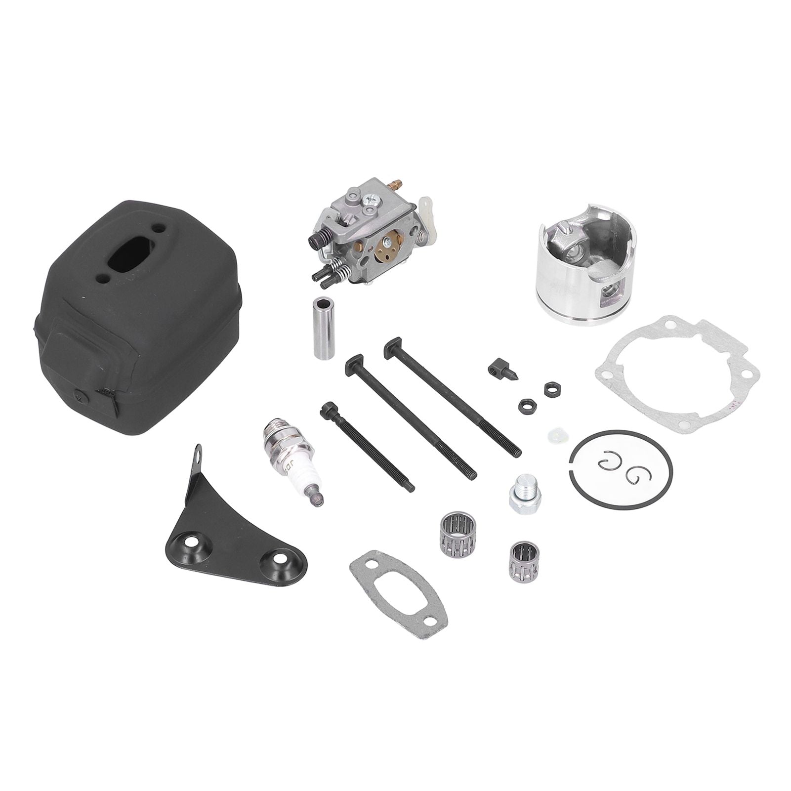 46mm Cylinder Piston Carburetor Spark Plug Gasket Set Replacement Fit for Husqvarna 55 51 Chainsaw V1294-YM0523-3111210396311