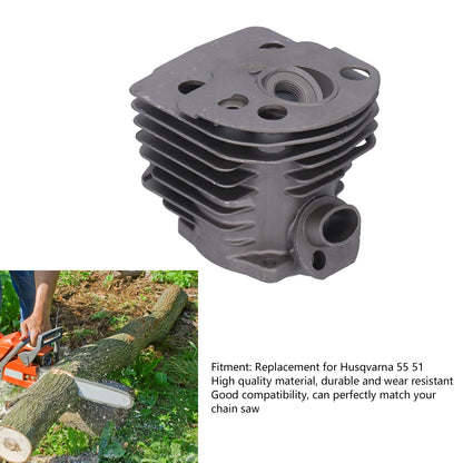 46mm Cylinder Piston Carburetor Spark Plug Gasket Set Replacement Fit for Husqvarna 55 51 Chainsaw V1294-YM0523-3111210396311