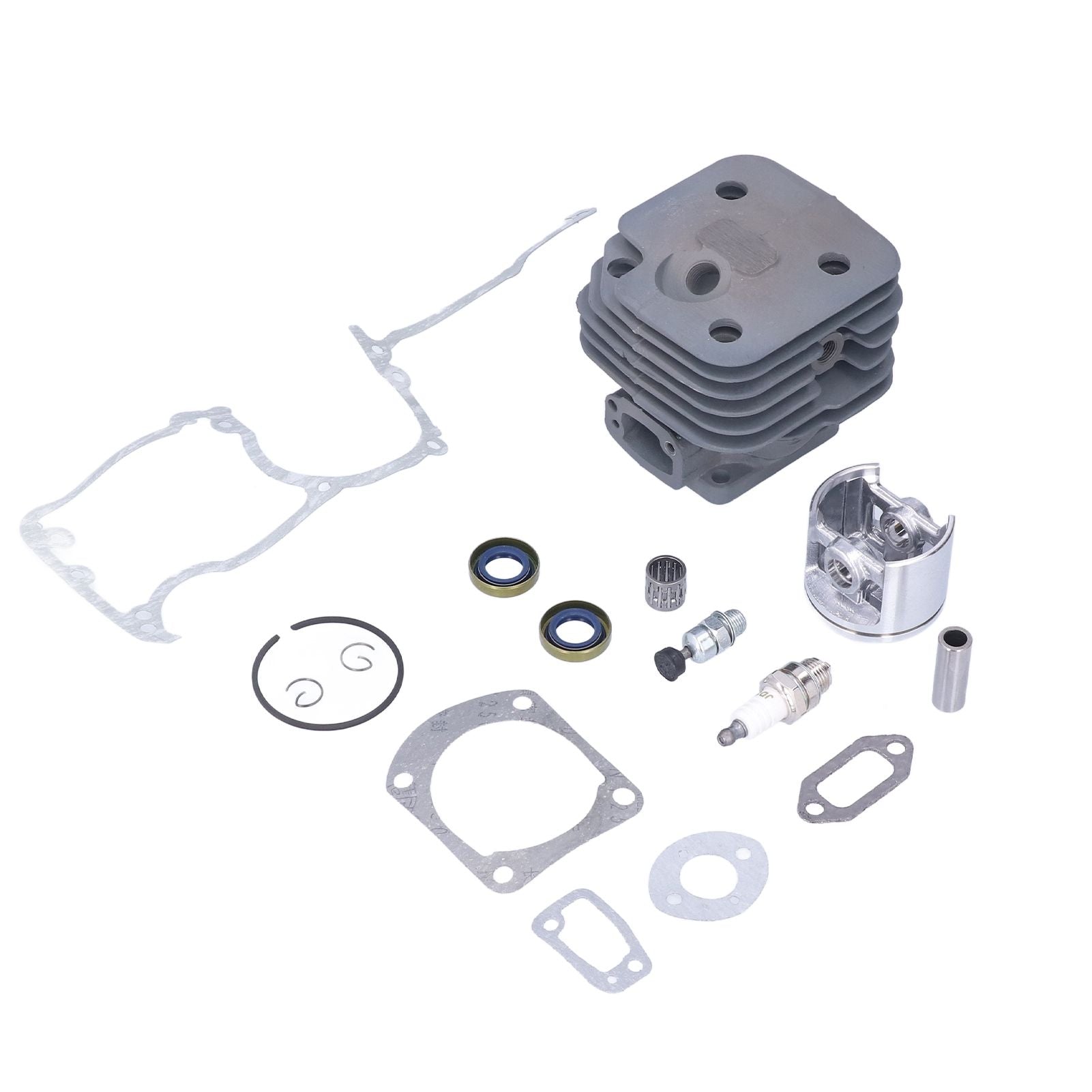 Chainsaw Cylinder Piston Kit Relief Valve Spark Plug 52mm Fit for Husqvarna 61 268 272 272XP V1294-YM0523-3111210396711