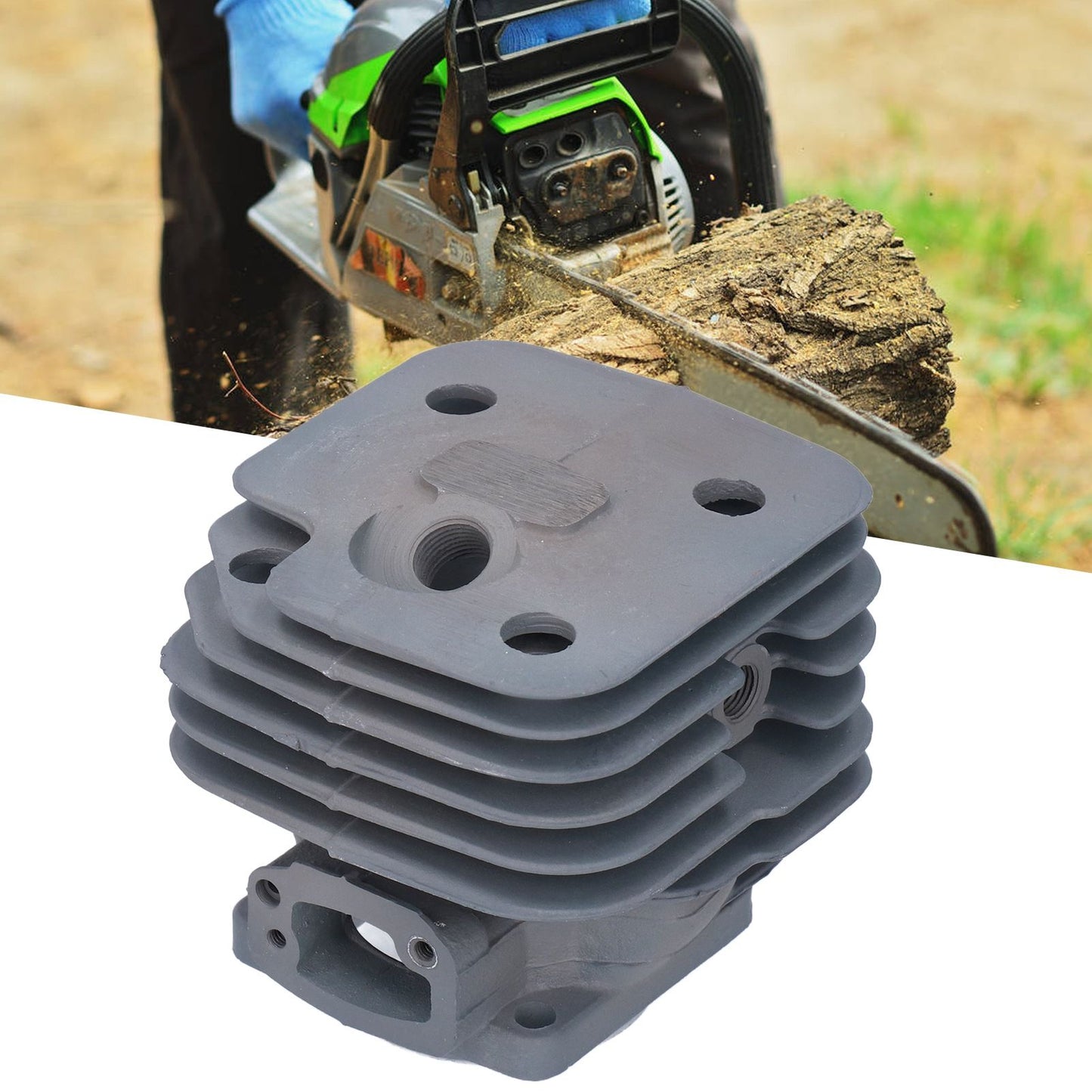 Chainsaw Cylinder Piston Kit Relief Valve Spark Plug 52mm Fit for Husqvarna 61 268 272 272XP V1294-YM0523-3111210396711