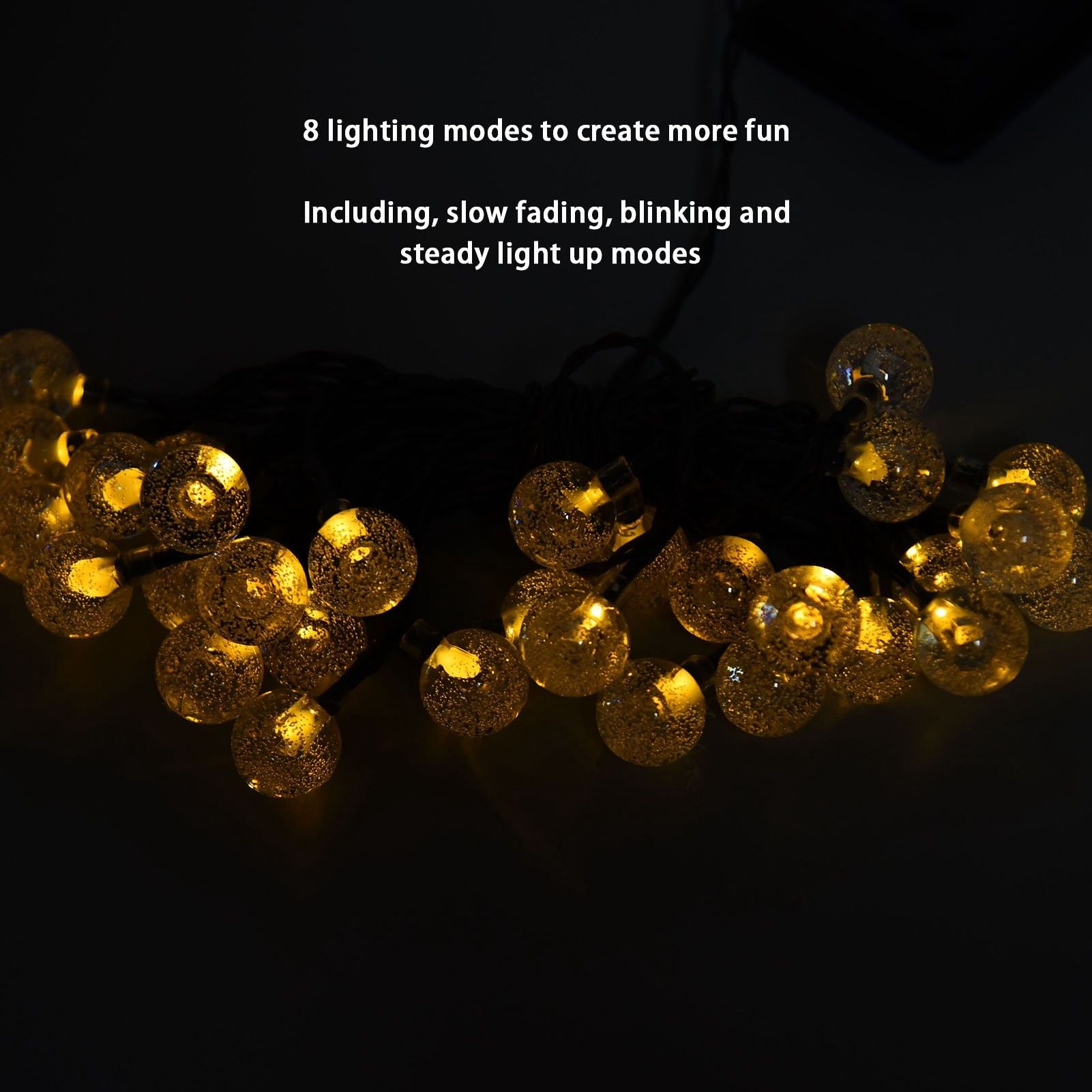 21ft 30LED Solar String Light Warm Waterproof Lamp String Light for Outdoor Yard Lawn Decor V1294-YM0523-3111210397711