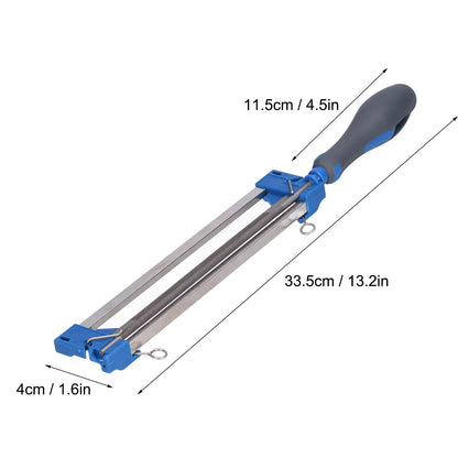 2 in 1 Chainsaw Sharpener Steel Chainsaw File 5/32 Inch Portable Easy Chain Saw Sharpener V1294-YM0523-3111210397811