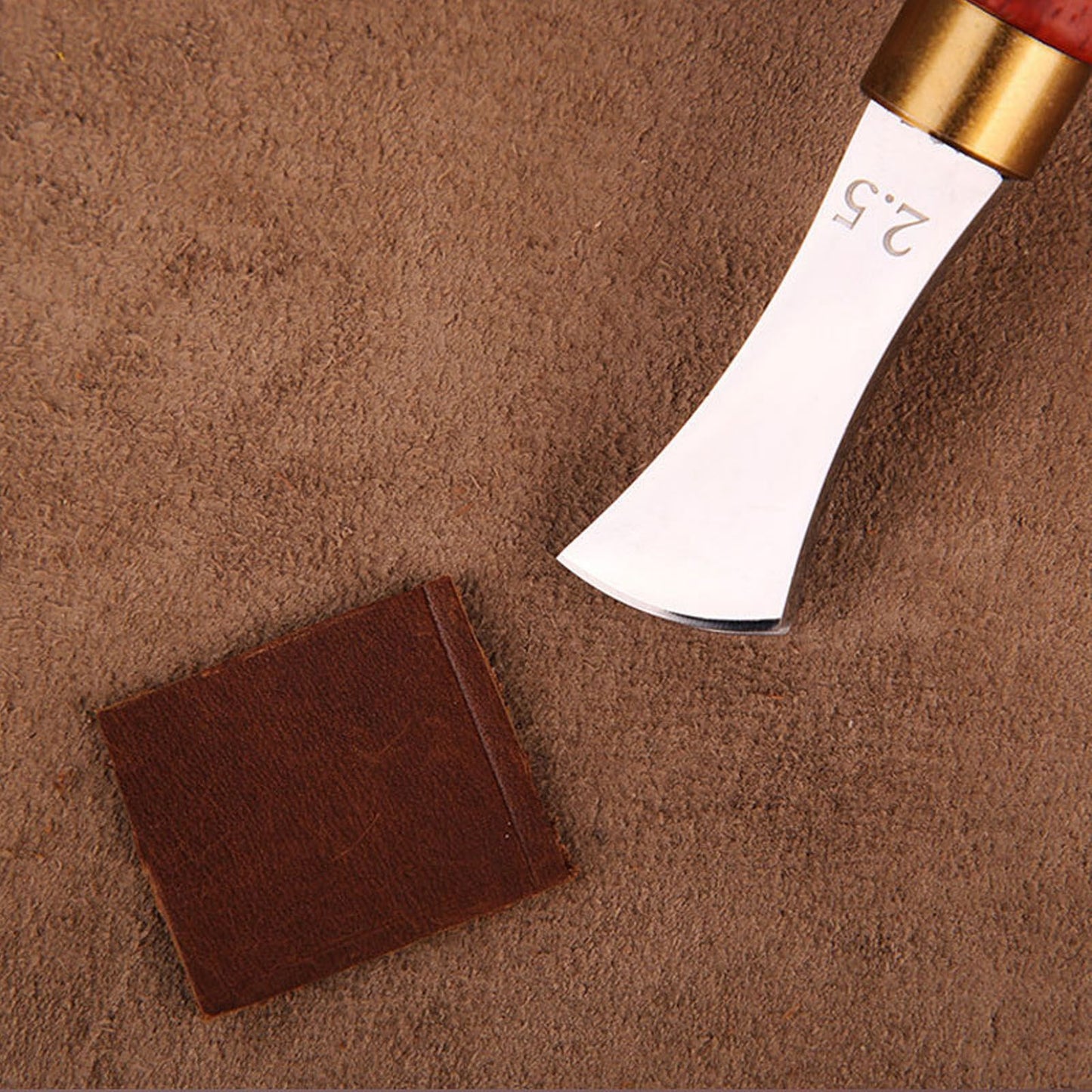 4pcs Leather Edgers Sharp Professional Trimming Working Kit with Wooden Handle for DIY Craft Leather Cutting V1294-YM0523-3111210398111