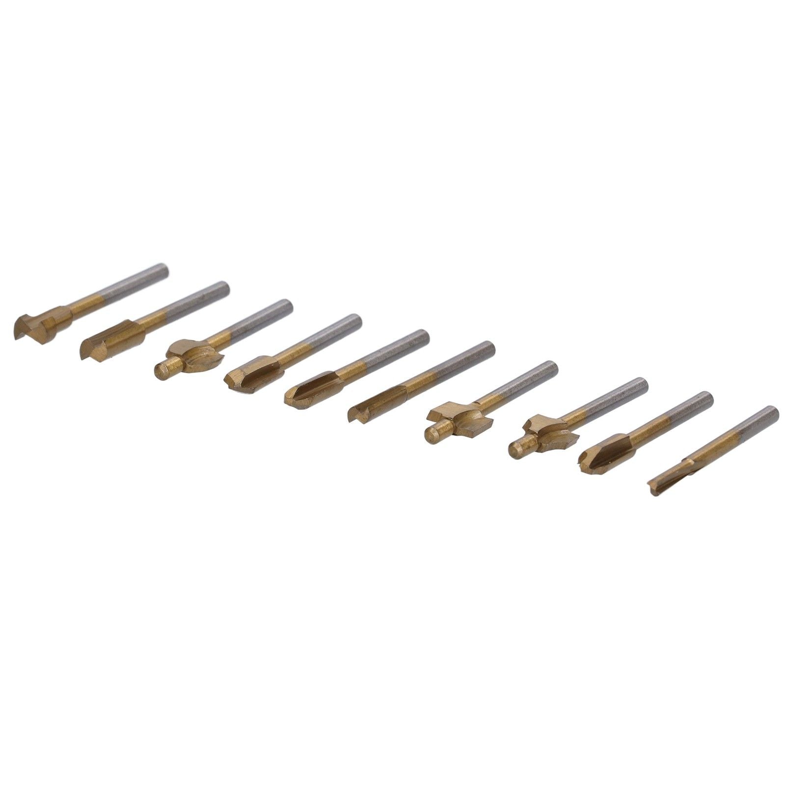 10pcs Carpentry Router Bits Carbide Rotary Burr Set for DIY Woodworking Carving Engraving Drilling V1294-YM0523-3111210398211