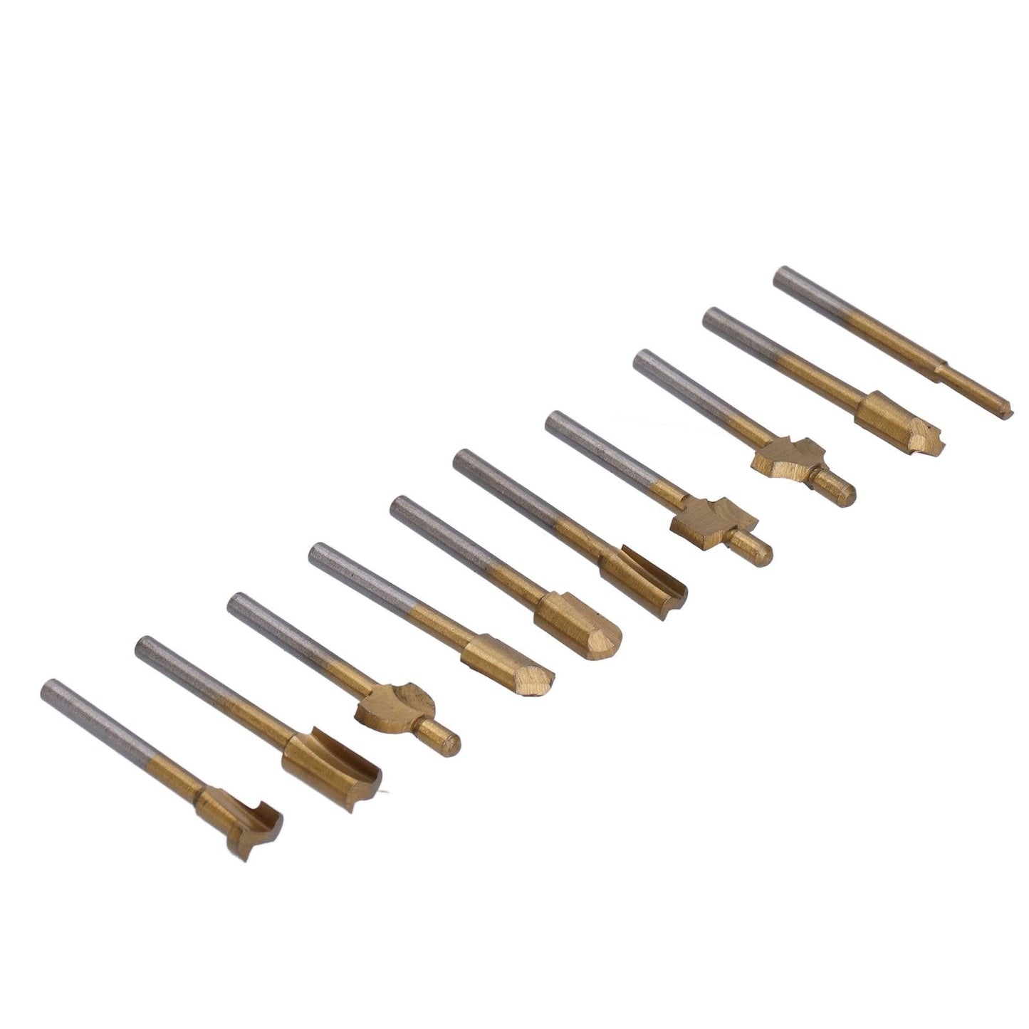 10pcs Carpentry Router Bits Carbide Rotary Burr Set for DIY Woodworking Carving Engraving Drilling V1294-YM0523-3111210398211