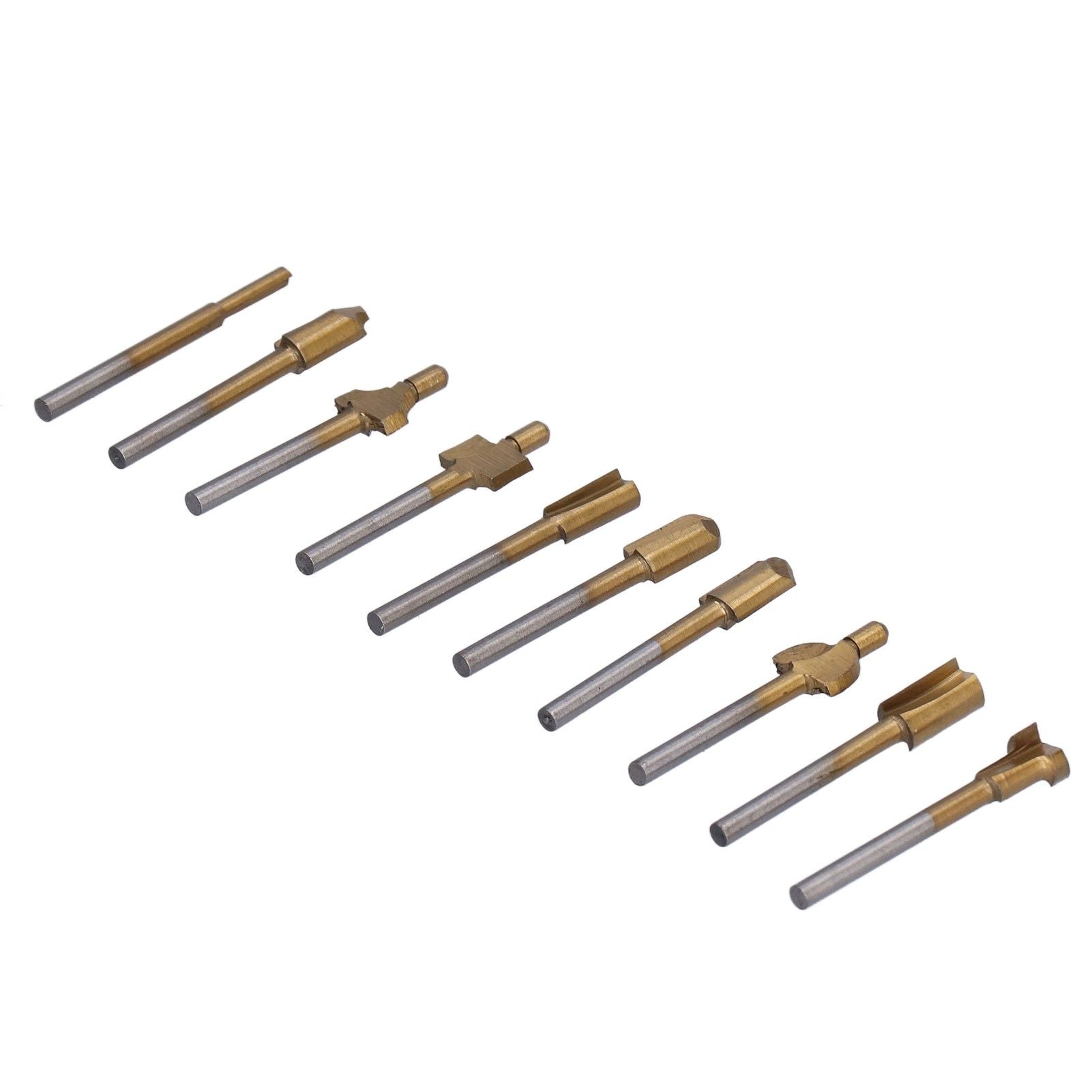 10pcs Carpentry Router Bits Carbide Rotary Burr Set for DIY Woodworking Carving Engraving Drilling V1294-YM0523-3111210398211