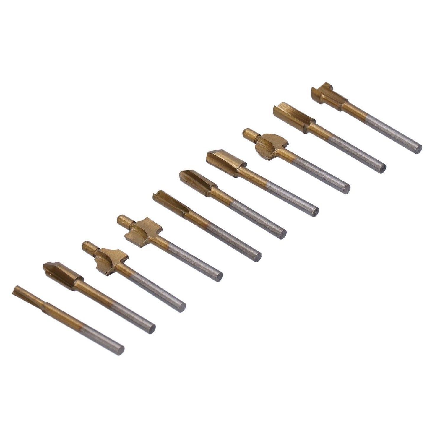 10pcs Carpentry Router Bits Carbide Rotary Burr Set for DIY Woodworking Carving Engraving Drilling V1294-YM0523-3111210398211