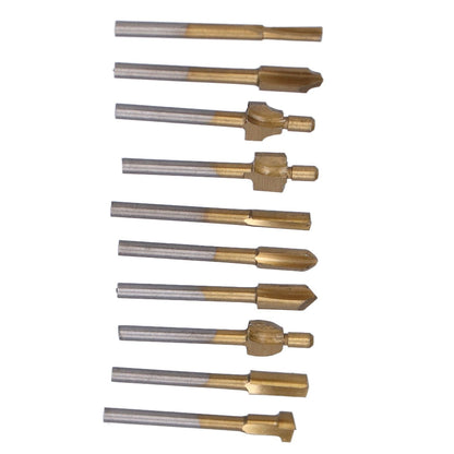 10pcs Carpentry Router Bits Carbide Rotary Burr Set for DIY Woodworking Carving Engraving Drilling V1294-YM0523-3111210398211