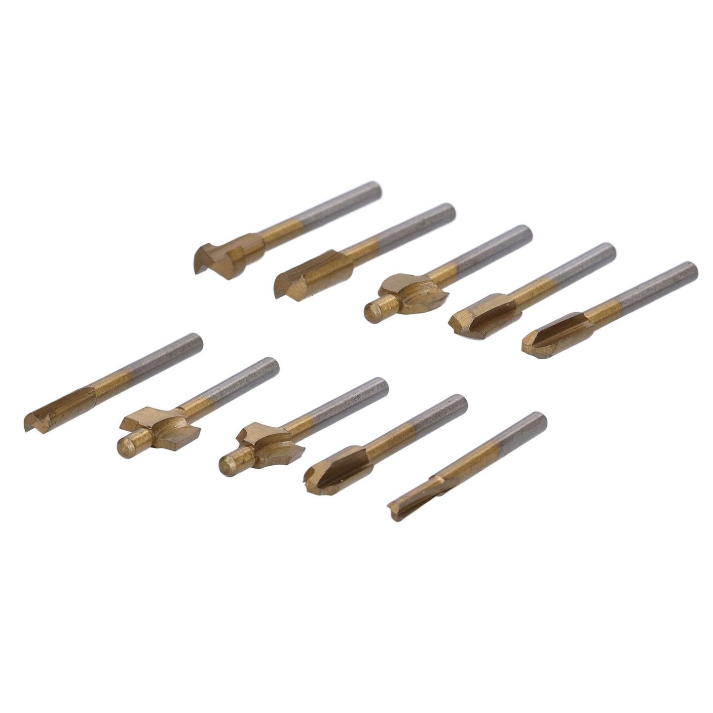 10pcs Carpentry Router Bits Carbide Rotary Burr Set for DIY Woodworking Carving Engraving Drilling V1294-YM0523-3111210398211
