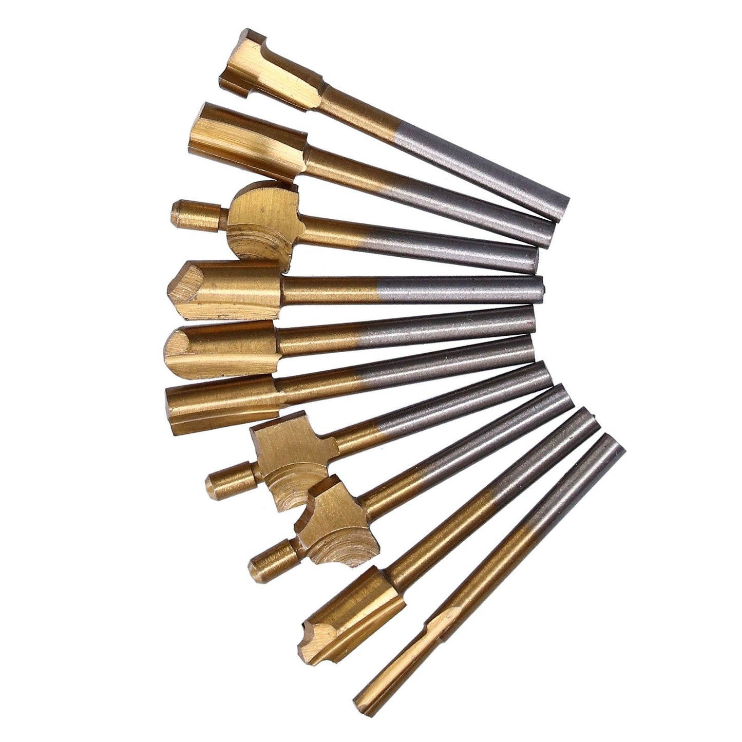 10pcs Carpentry Router Bits Carbide Rotary Burr Set for DIY Woodworking Carving Engraving Drilling V1294-YM0523-3111210398211