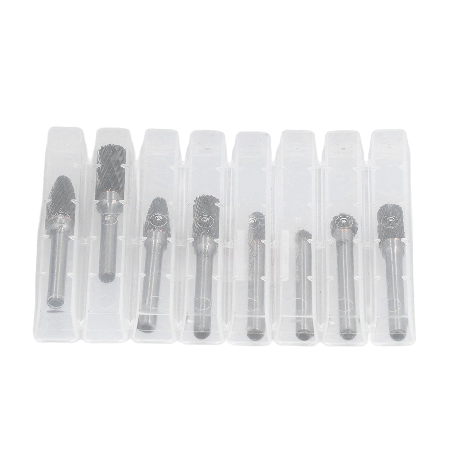 8pcs Tungsten Carbide Burr Bits Dia 6mm Rotary File Set for Wood Carving Metal Working V1294-YM0523-3111210398411