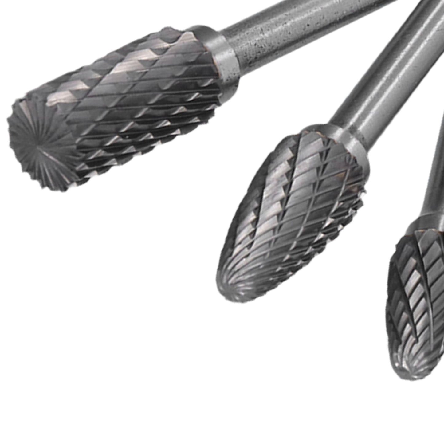 8pcs Tungsten Carbide Burr Bits Dia 6mm Rotary File Set for Wood Carving Metal Working V1294-YM0523-3111210398411