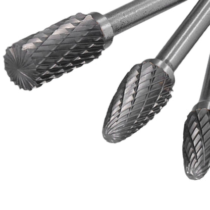 8pcs Tungsten Carbide Burr Bits Dia 6mm Rotary File Set for Wood Carving Metal Working V1294-YM0523-3111210398411