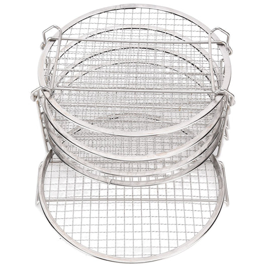 Stackable Dehydrator Rack Stainless Steel Drying Rack with Anti Scalding Gloves Fit for Ninja Foodi Fryer V1294-YM0523-3111210399311